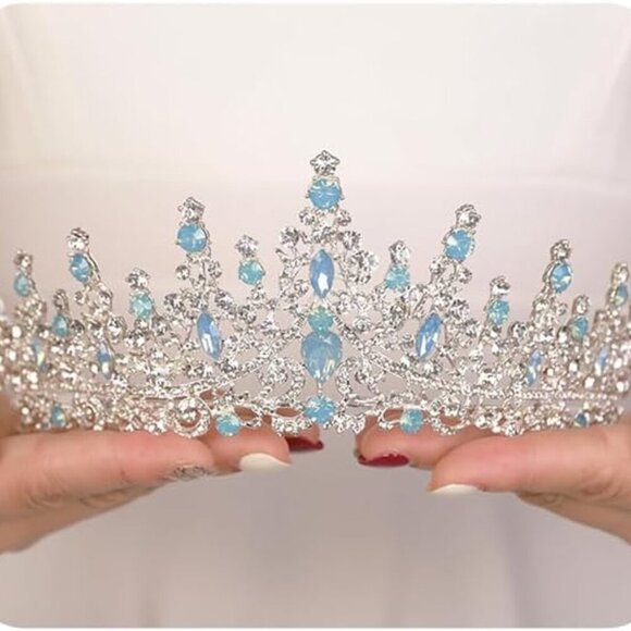 Accessories - Vintage Tiara Crown Women Alloy Wedding Headband Prom Party Hair Accessory